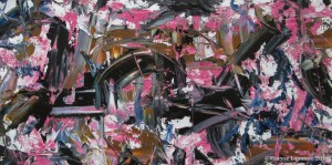 Structure noire, rose et Sienne - 2016